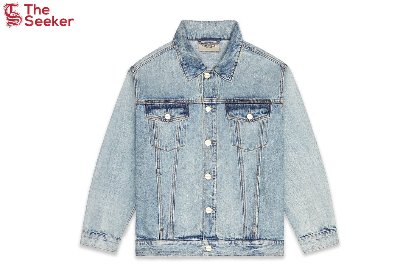 Fear of God Essentials Denim Trucker Jacket Light Indigo