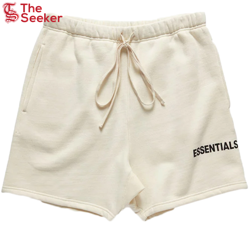 Fear of God Essentials Graphic Sweat Shorts Cream