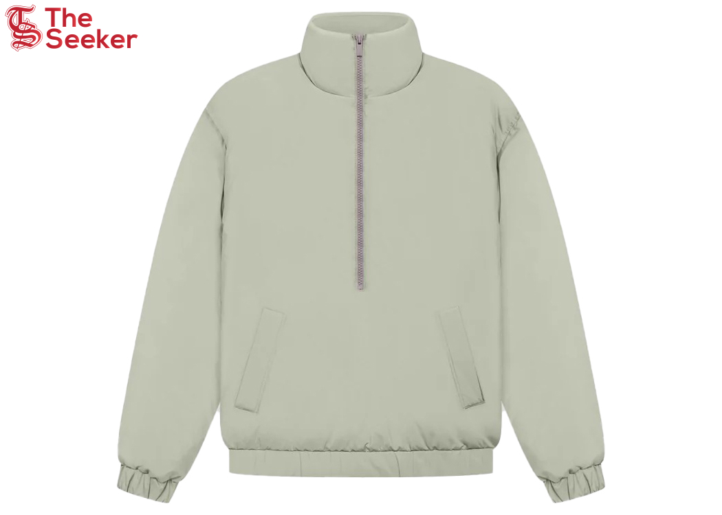 Fear of God Essentials Half-Zip Puffer Seafoam