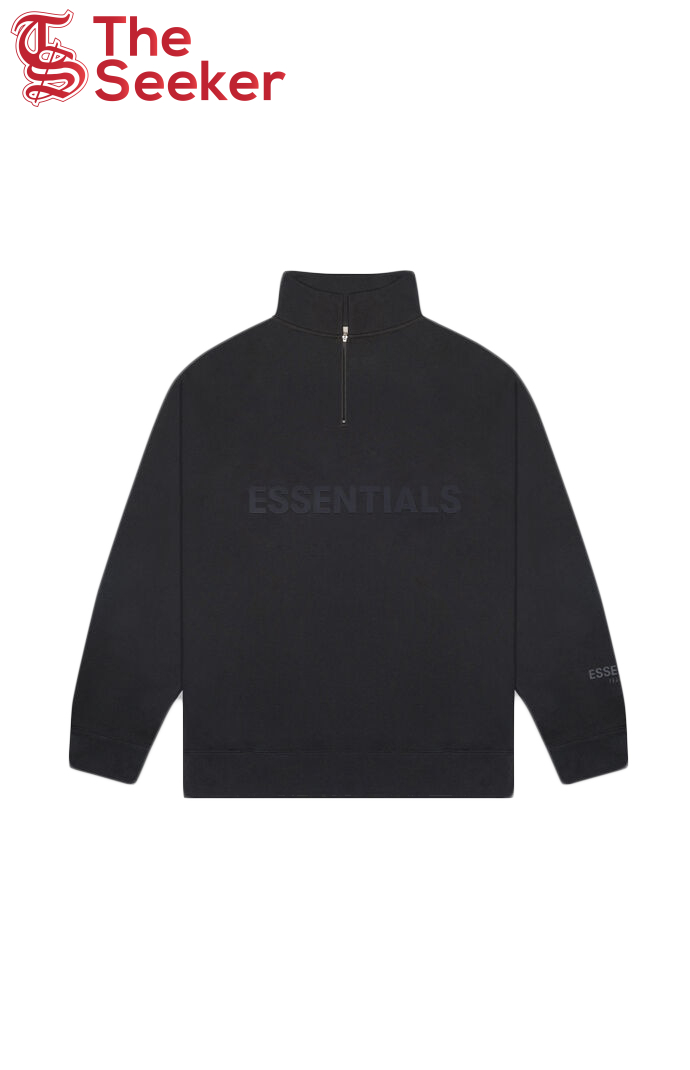 Fear of God Essentials Half Zip Pullover Sweater Dark Slate/Stretch Limo/Black