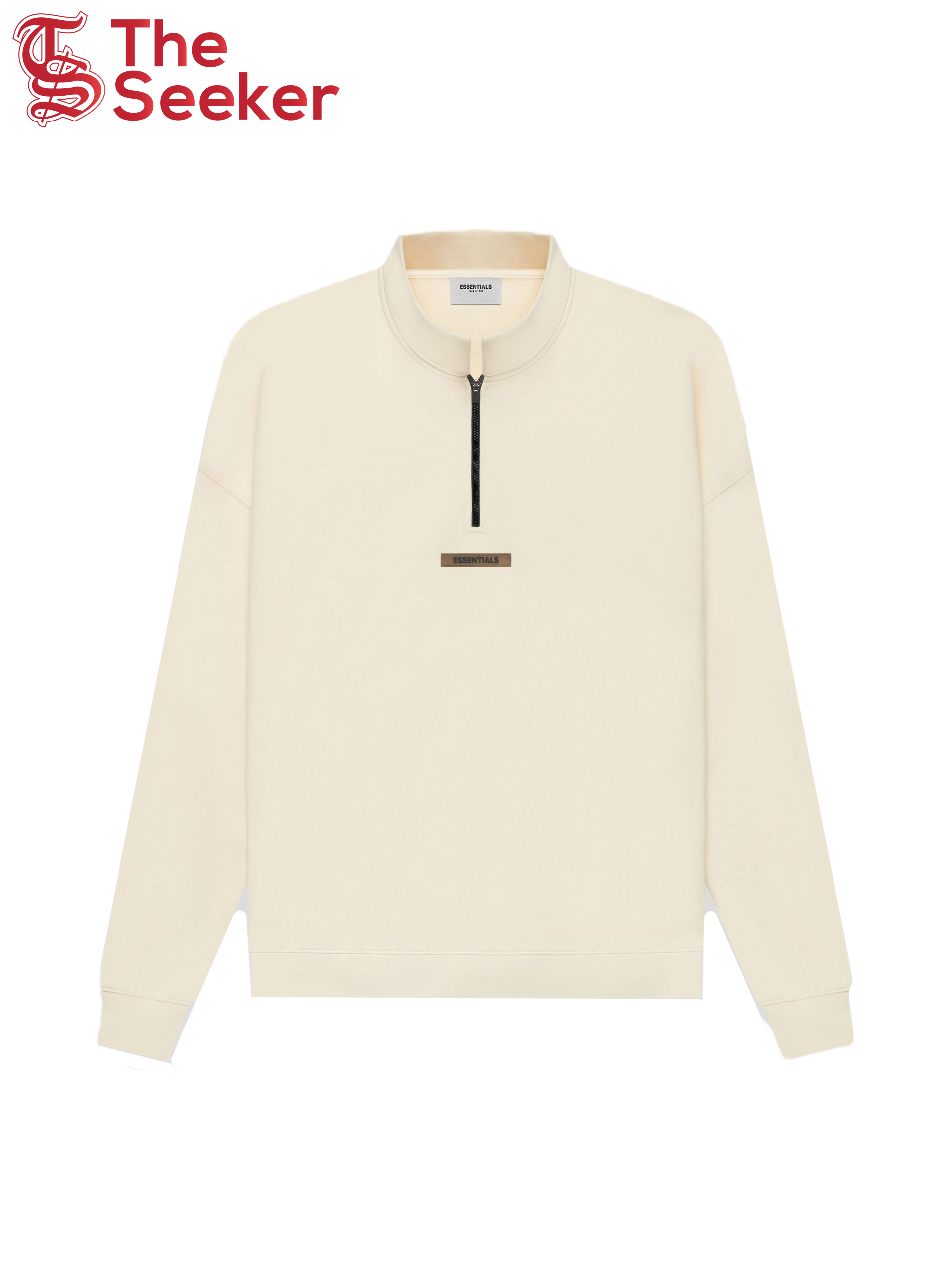 Fear of God Essentials Half Zip Sweater Cream/Buttercream