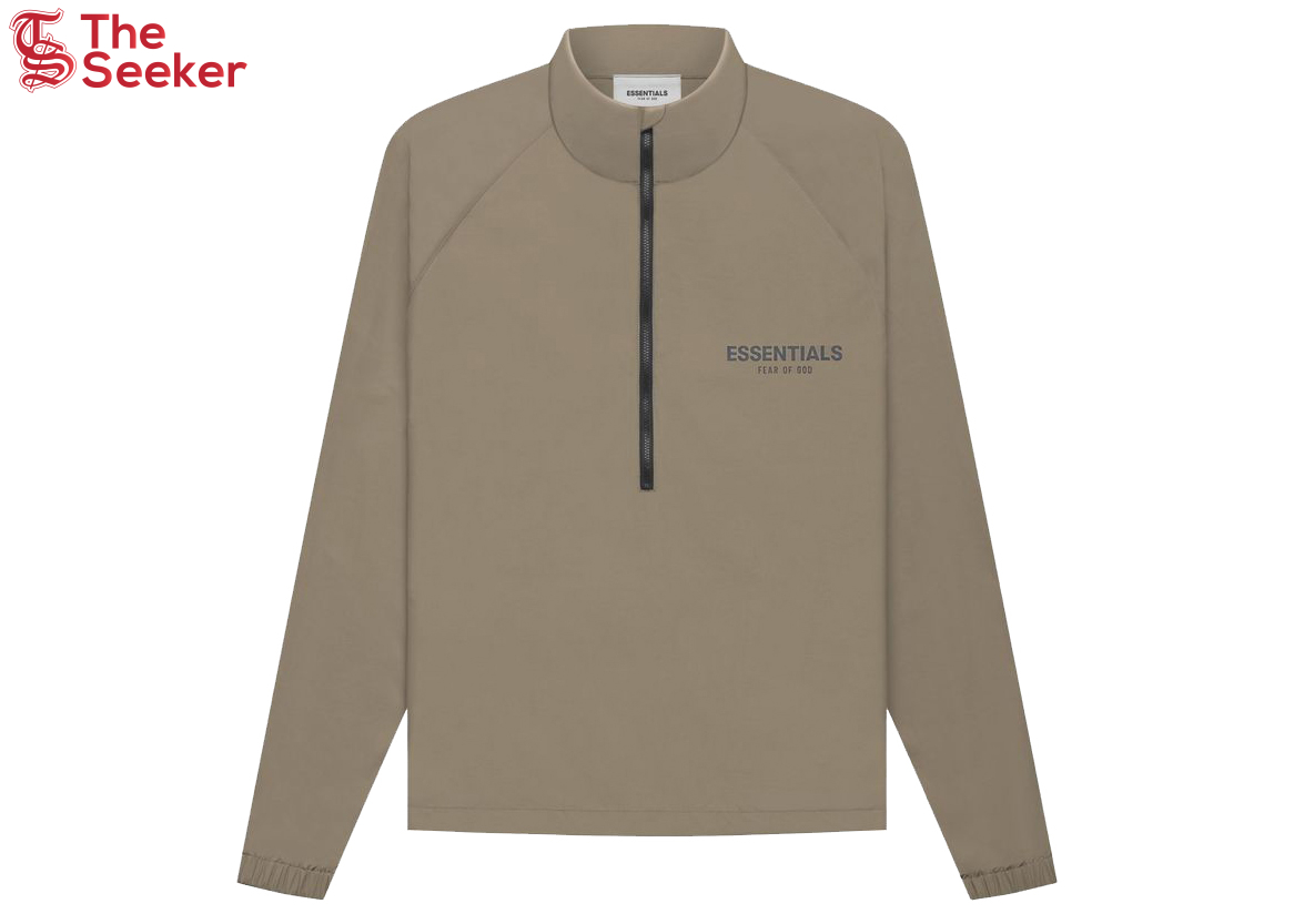 Fear of God Essentials Half Zip Track Jacket Harvest