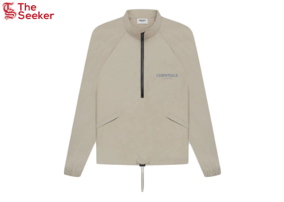 Fear of God Essentials Half Zip Track Jacket (SS21) Moss