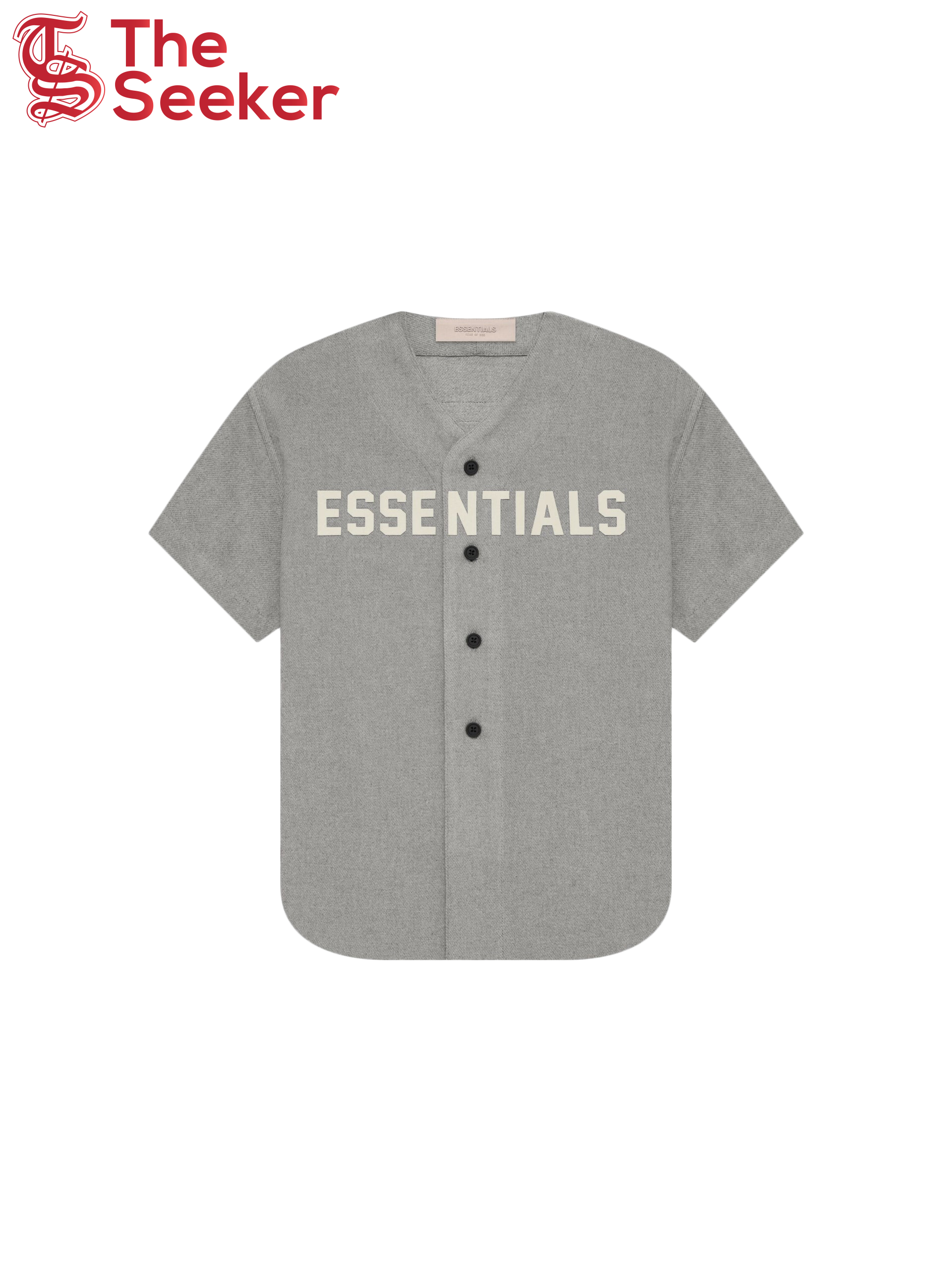 Fear of God Essentials Kids Baseball Jersey Dark Oatmeal