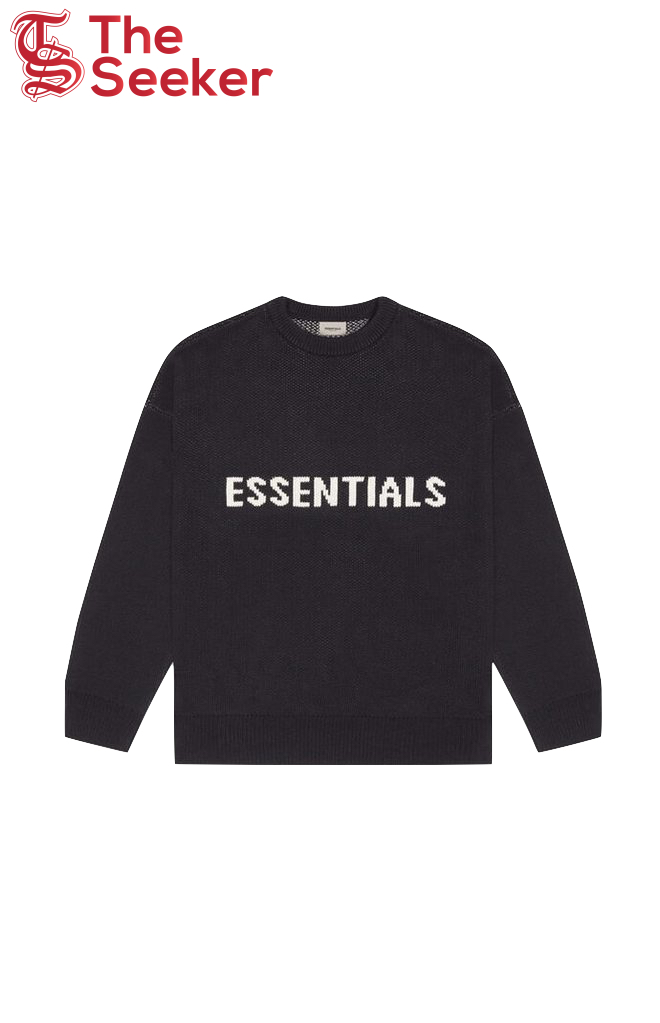 Fear of God Essentials Knit Sweater Dark Slate/Stretch Limo/Black