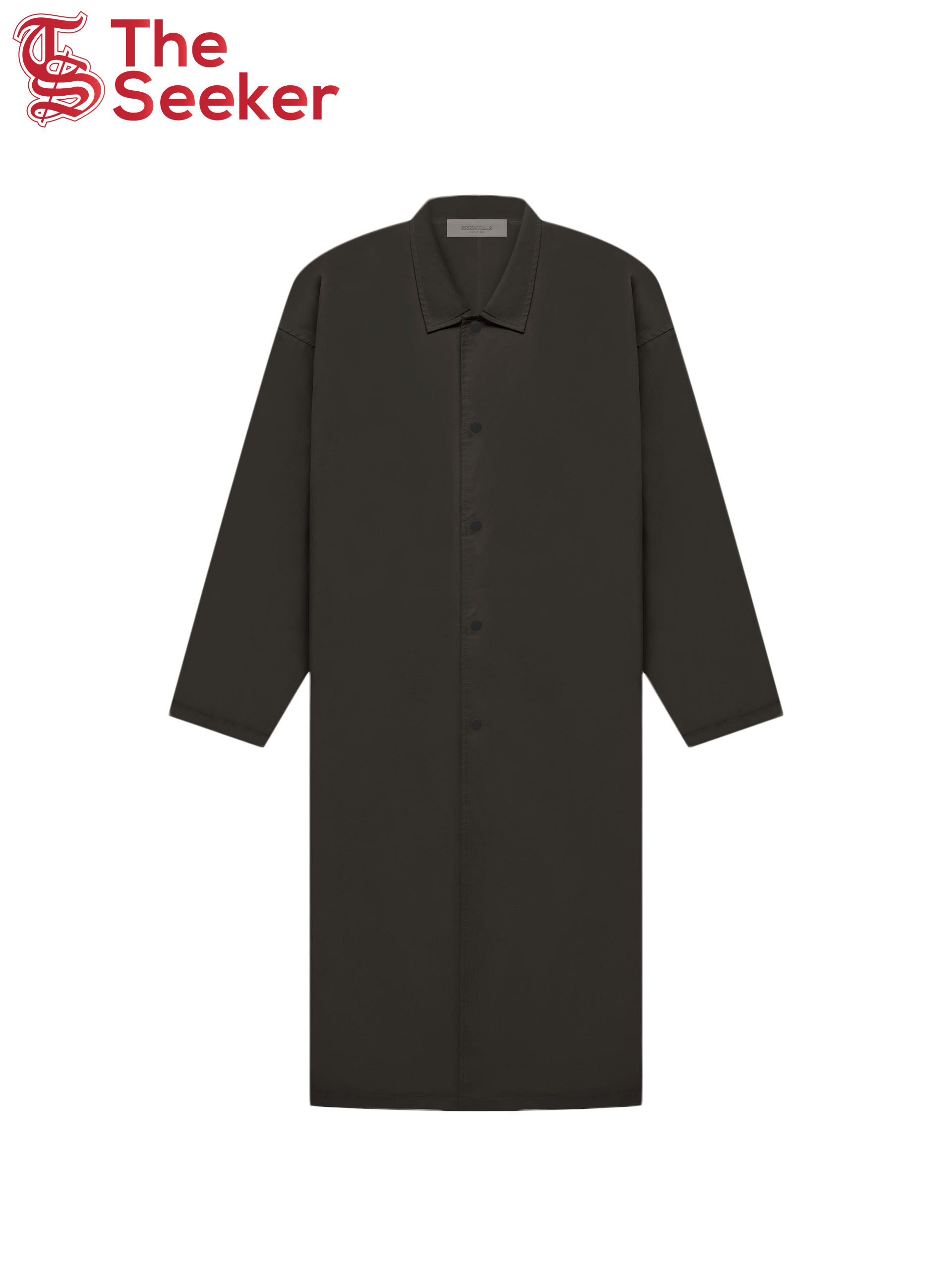 Fear of God Essentials Long Coat Off Black