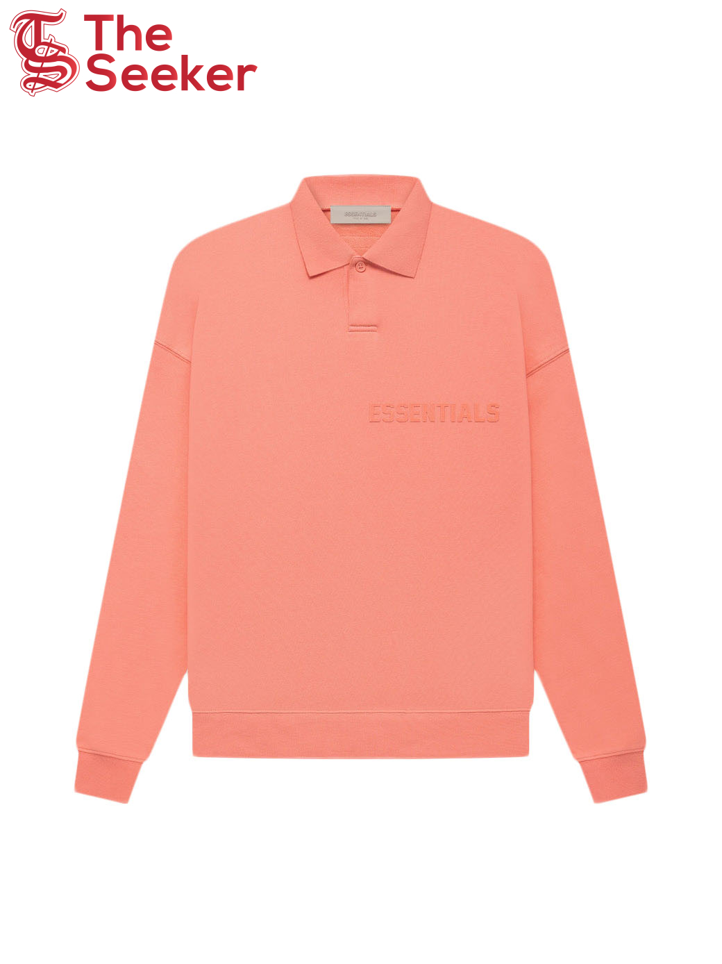 Fear of God Essentials L/S Polo Coral