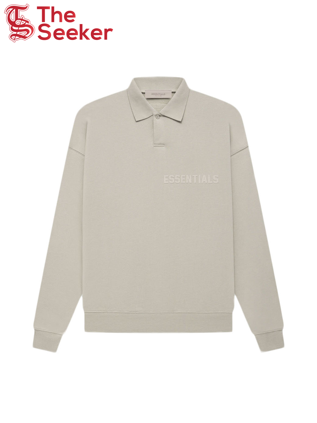 Fear of God Essentials L/S Polo Smoke