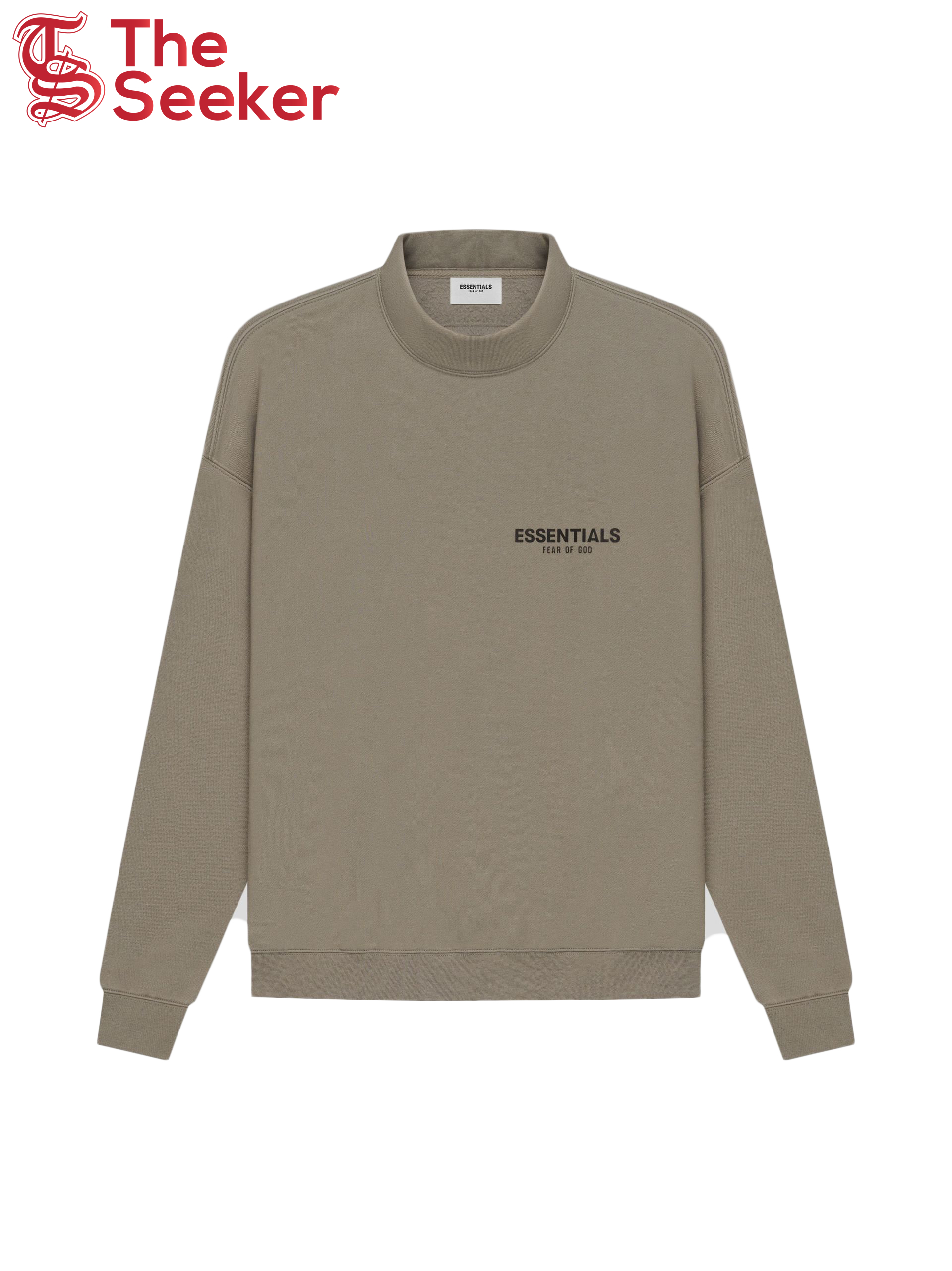 Fear of God Essentials Mock Neck Sweater Taupe