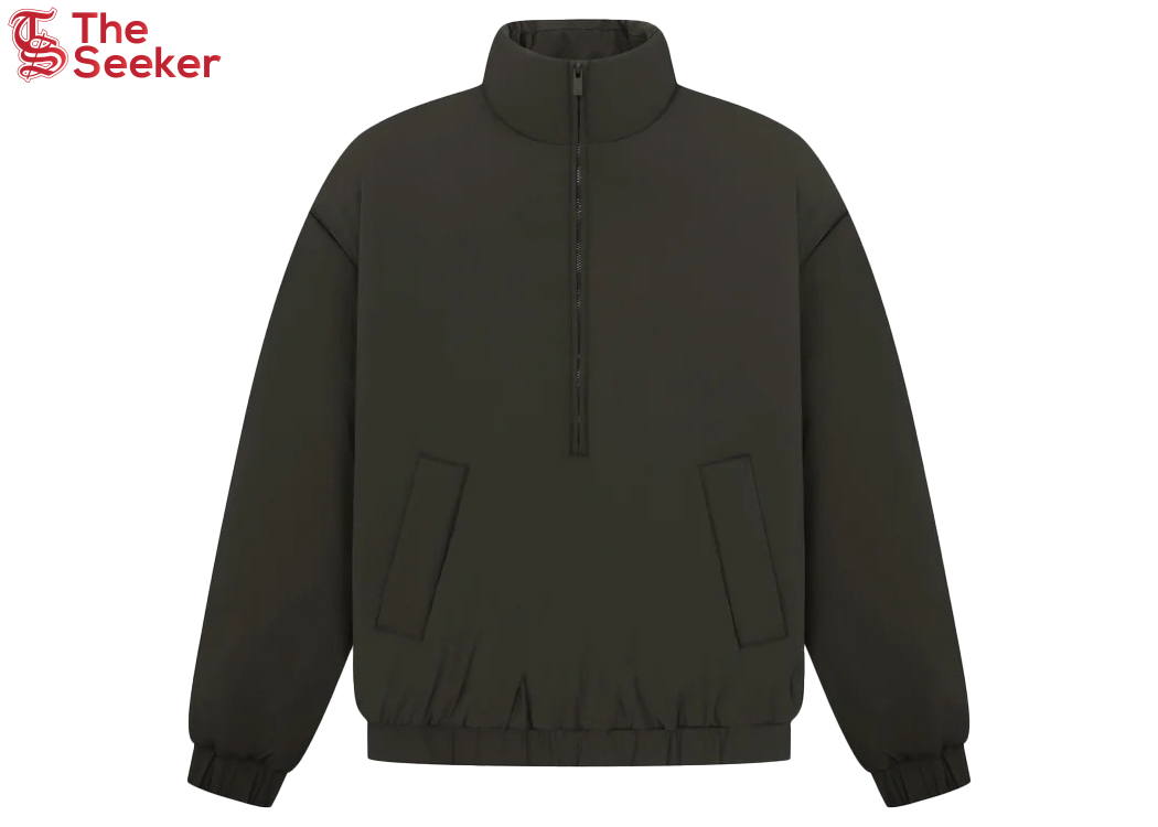 Fear of God Essentials Nylon Puffer Jacket Off Black