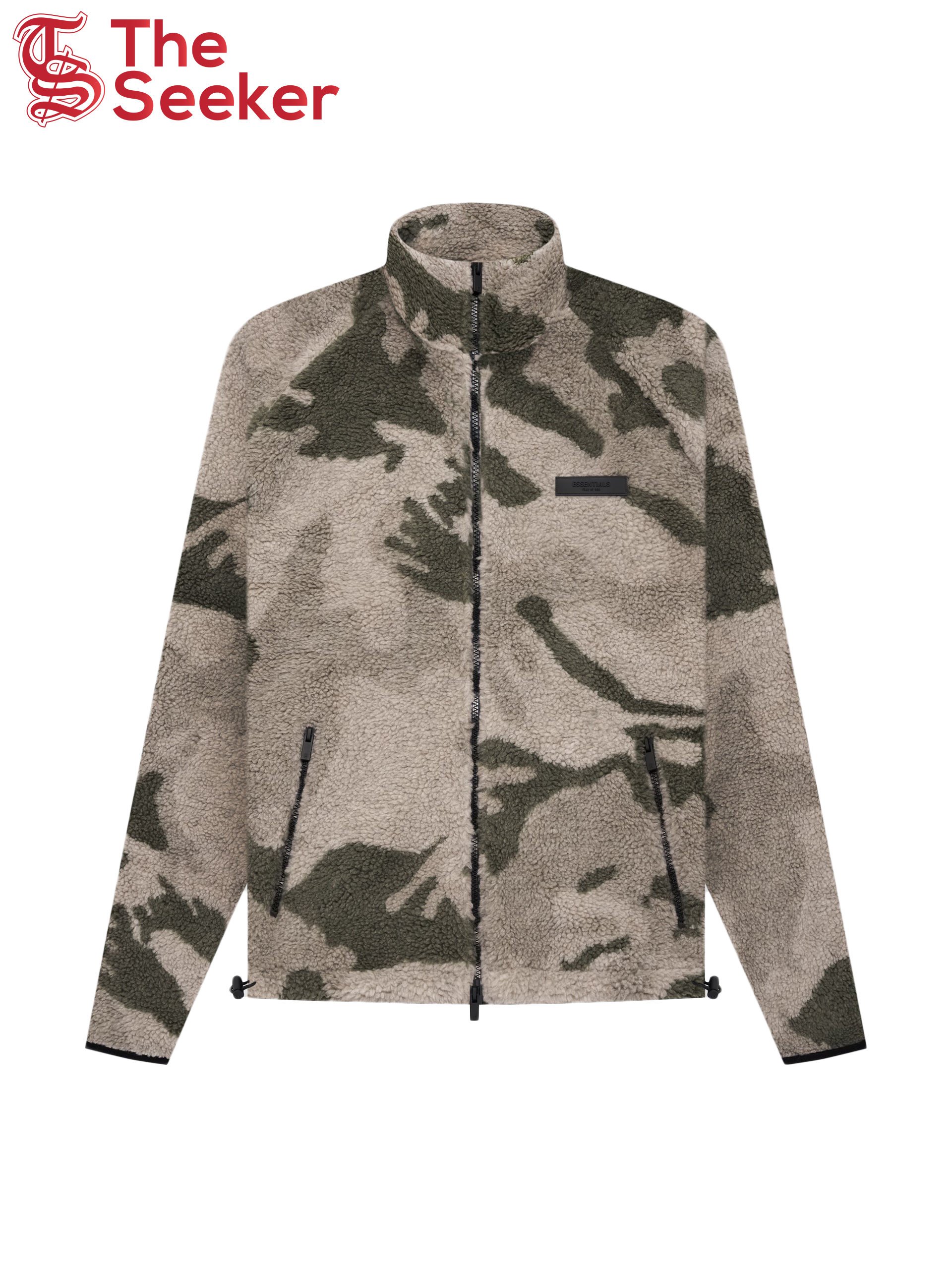 Fear of God Essentials Polar Fleece Full Zip Jacket Camo