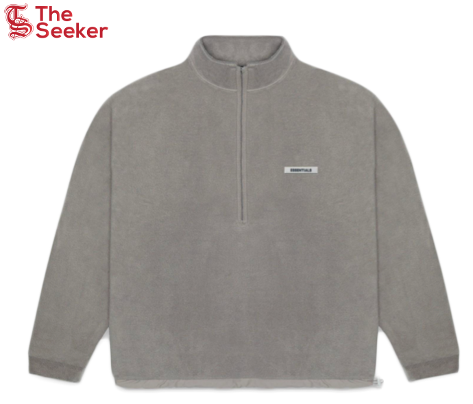 Fear of God Essentials Polar Fleece Half-Zip Sweater Grey Flannel/Charcoal