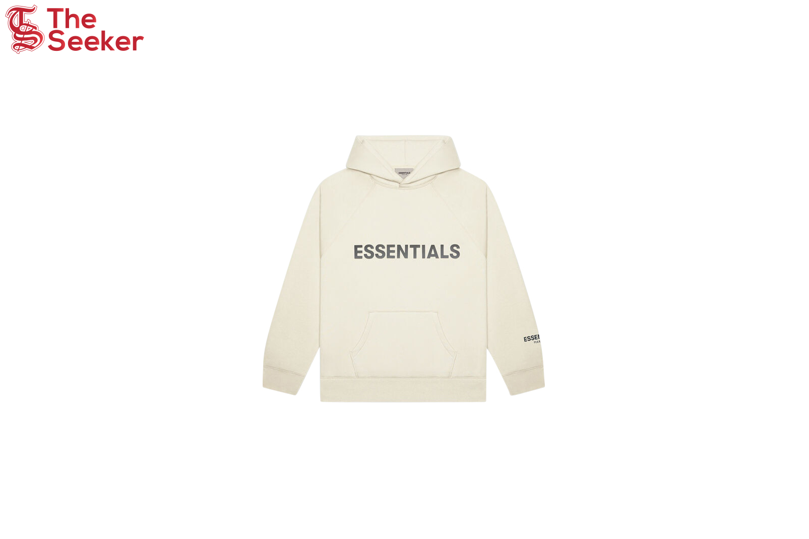 Fear of God Essentials Pullover Hoodie Applique Logo Buttercream