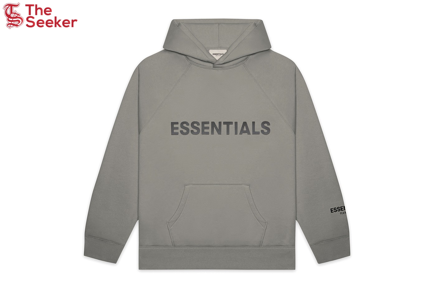 Fear of God Essentials Pullover Hoodie Applique Logo Cement