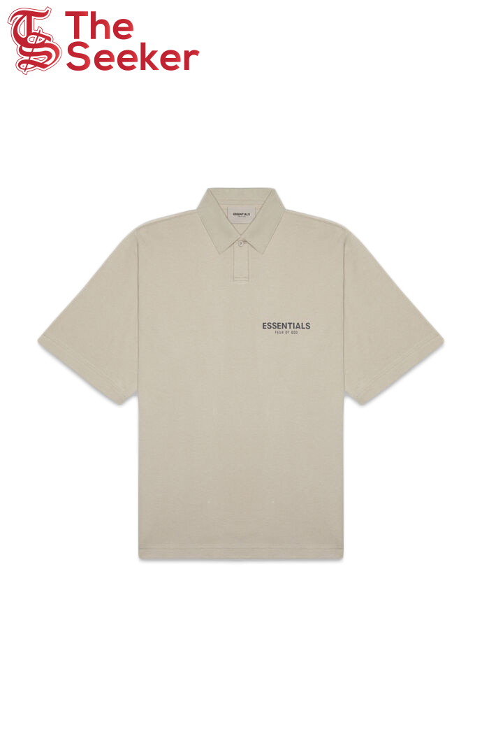 Fear of God Essentials Short Sleeve Boxy Polo Olive/Khaki