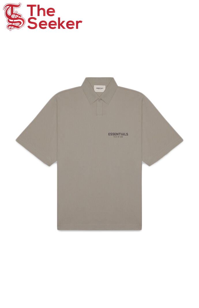 Fear of God Essentials Short Sleeve Boxy Polo Taupe