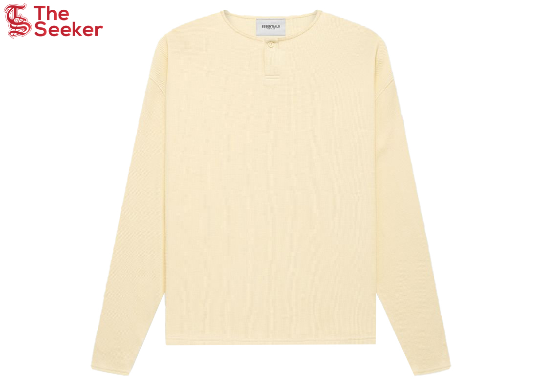 Fear of God Essentials Thermal L/S Henley Buttercream