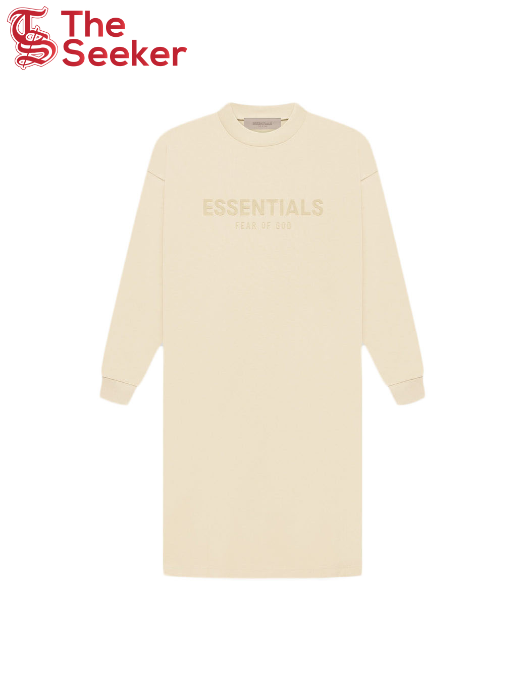 Fear of God Essentials Women's L/S T-shirt Dress Egg Shell