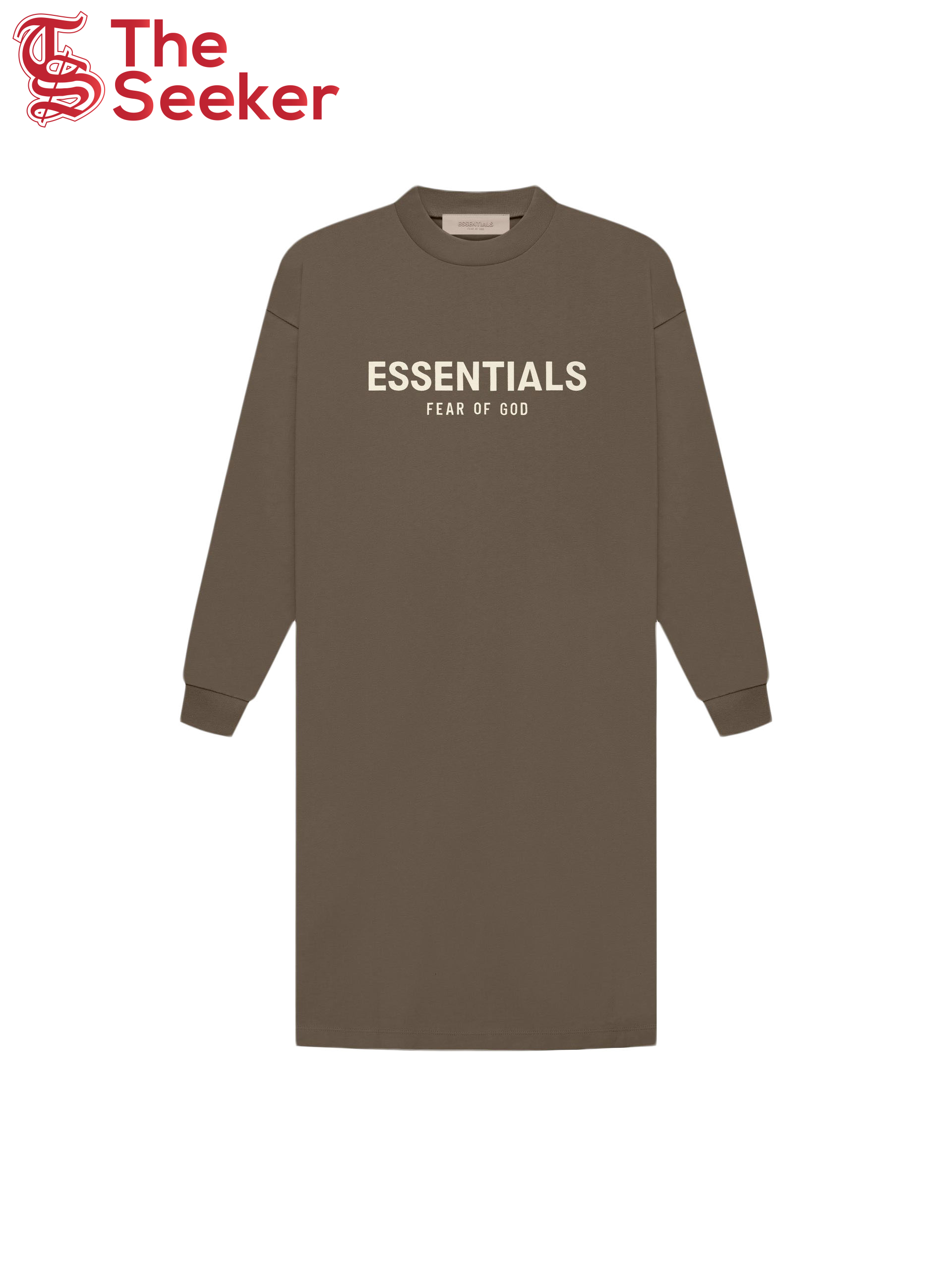 Fear of God Essentials Women's L/S Tee Dress Wood