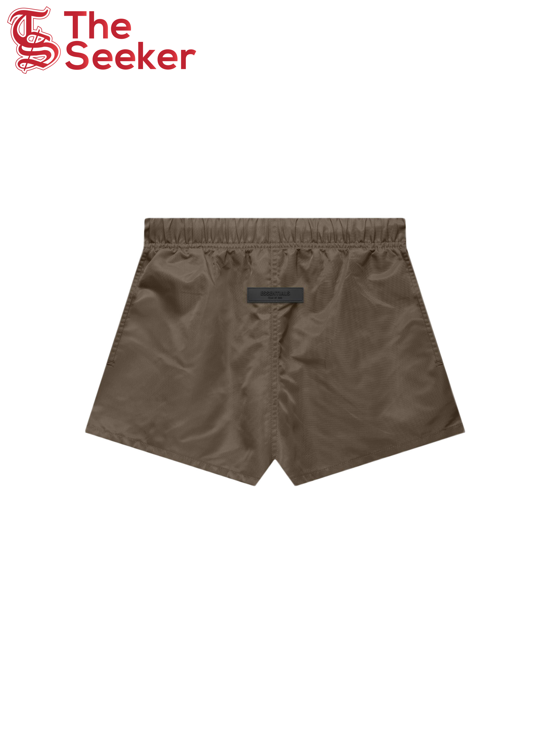 Fear of God Essentials Women's Nylon Running Shorts Wood