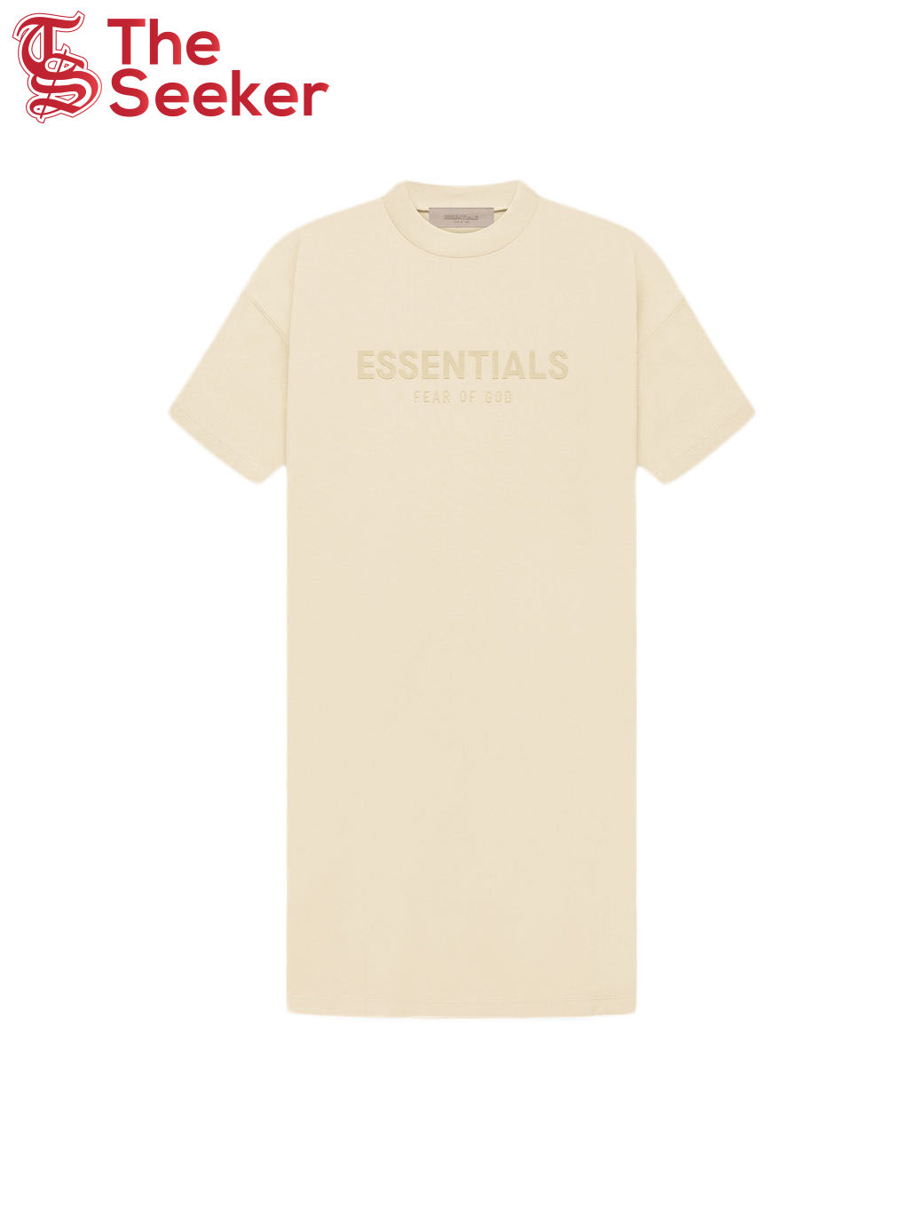 Fear of God Essentials Women's T-shirt Dress Egg Shell