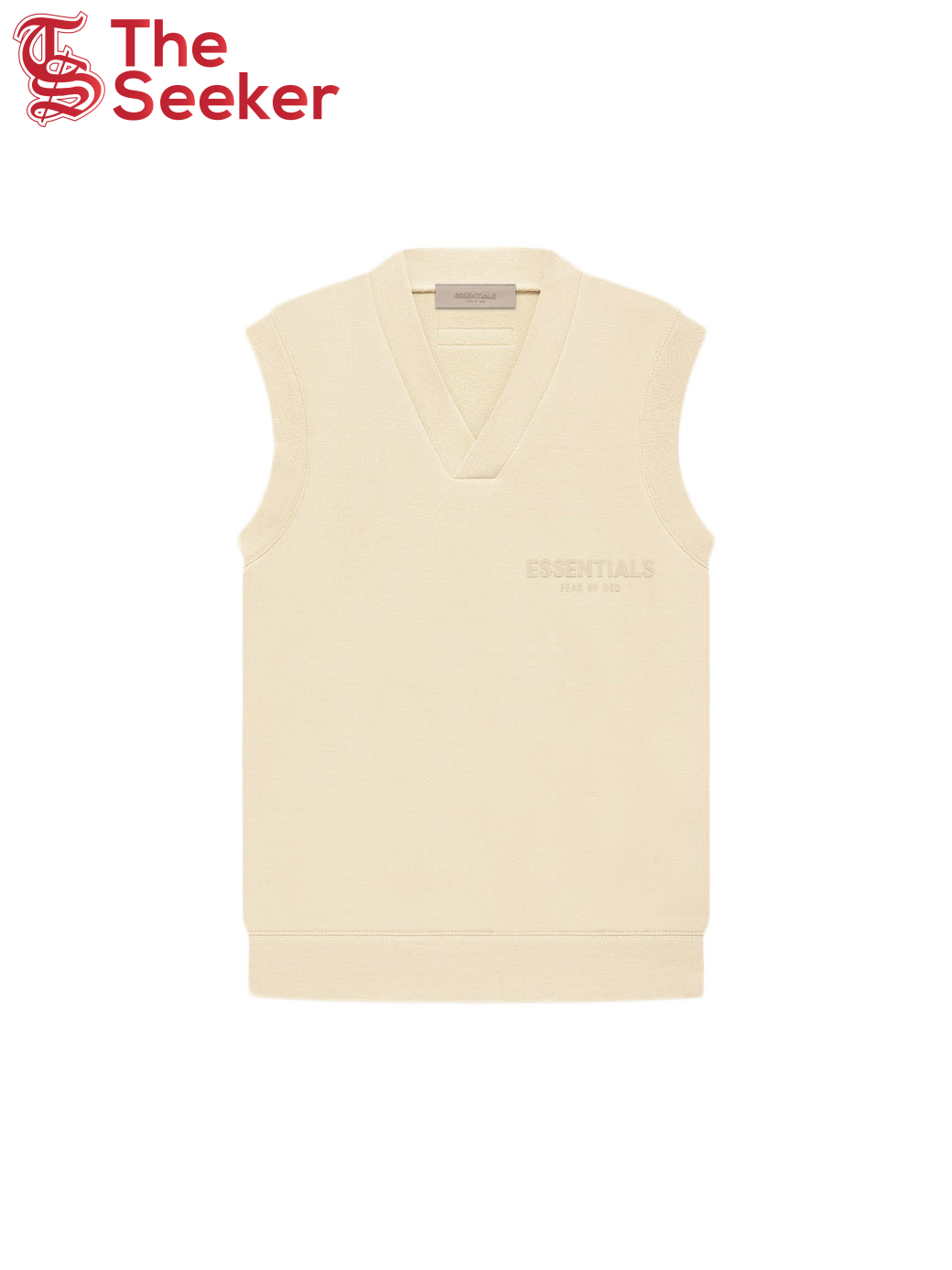 Fear of God Essentials Women's V Neck Vest Egg Shell