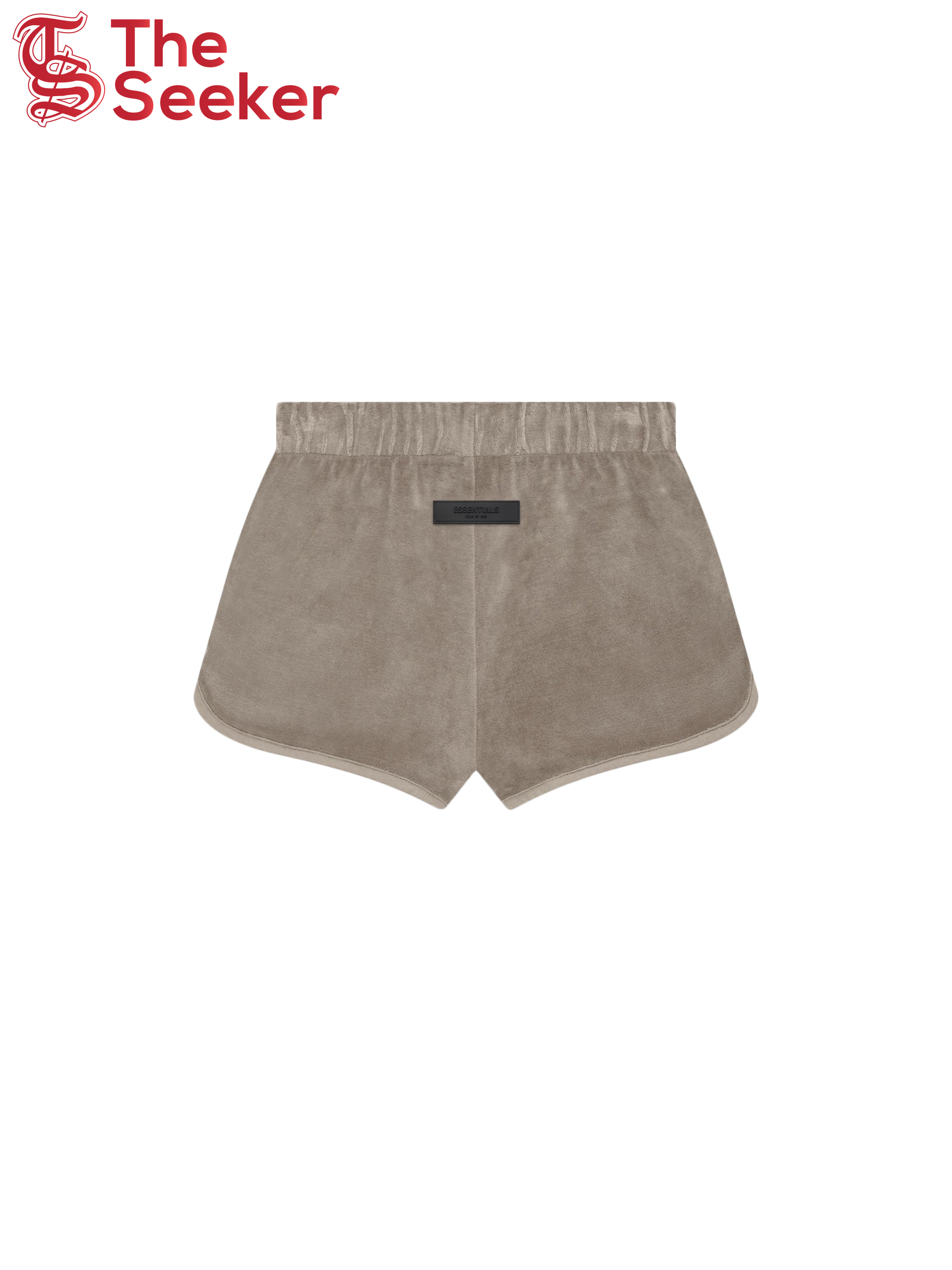 Fear of God Essentials Women's Velour Beach Short Desert Taupe