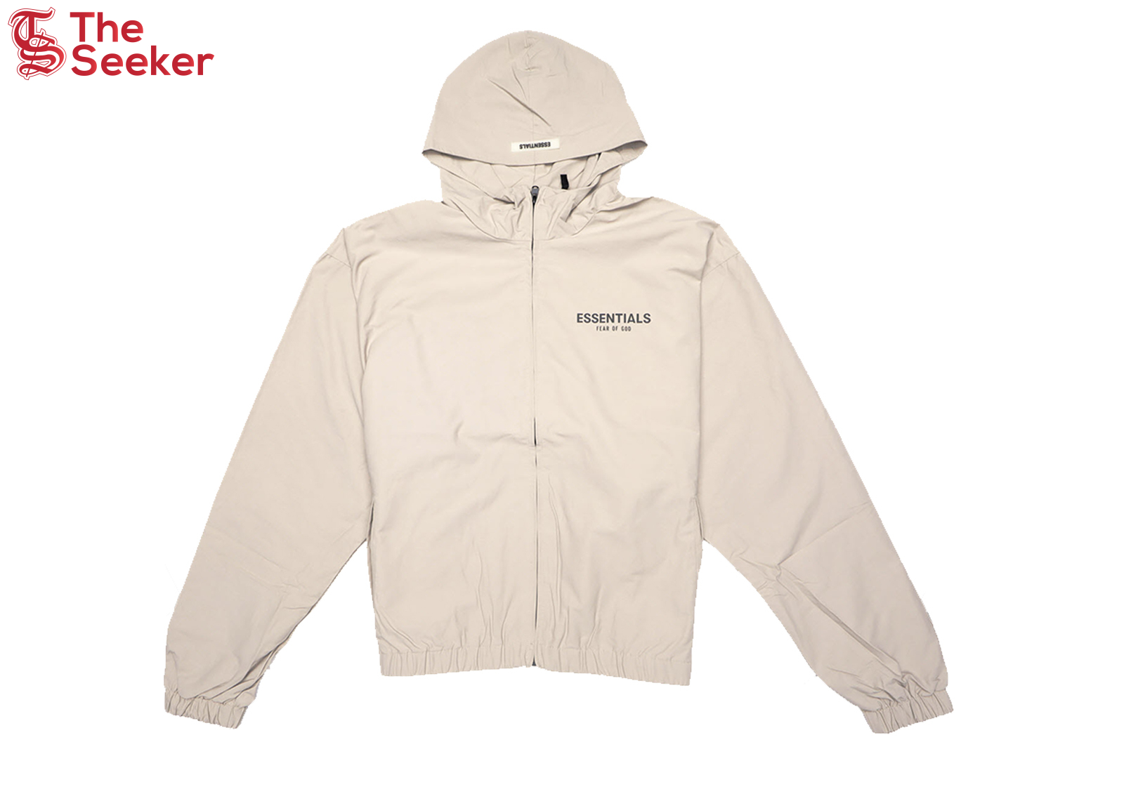 Fear of God Essentials Zip Anorak Windbreaker Jacket Tan