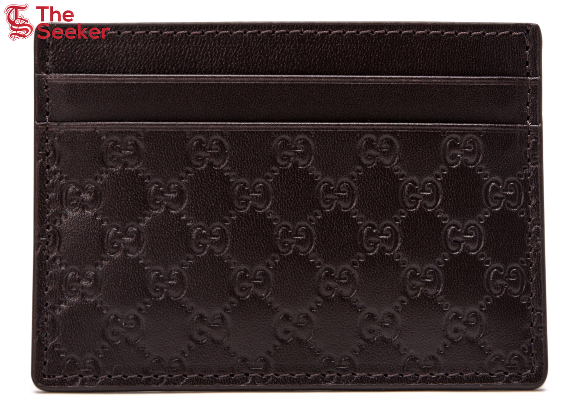 Gucci Card Holder MicroGuccissima Brown