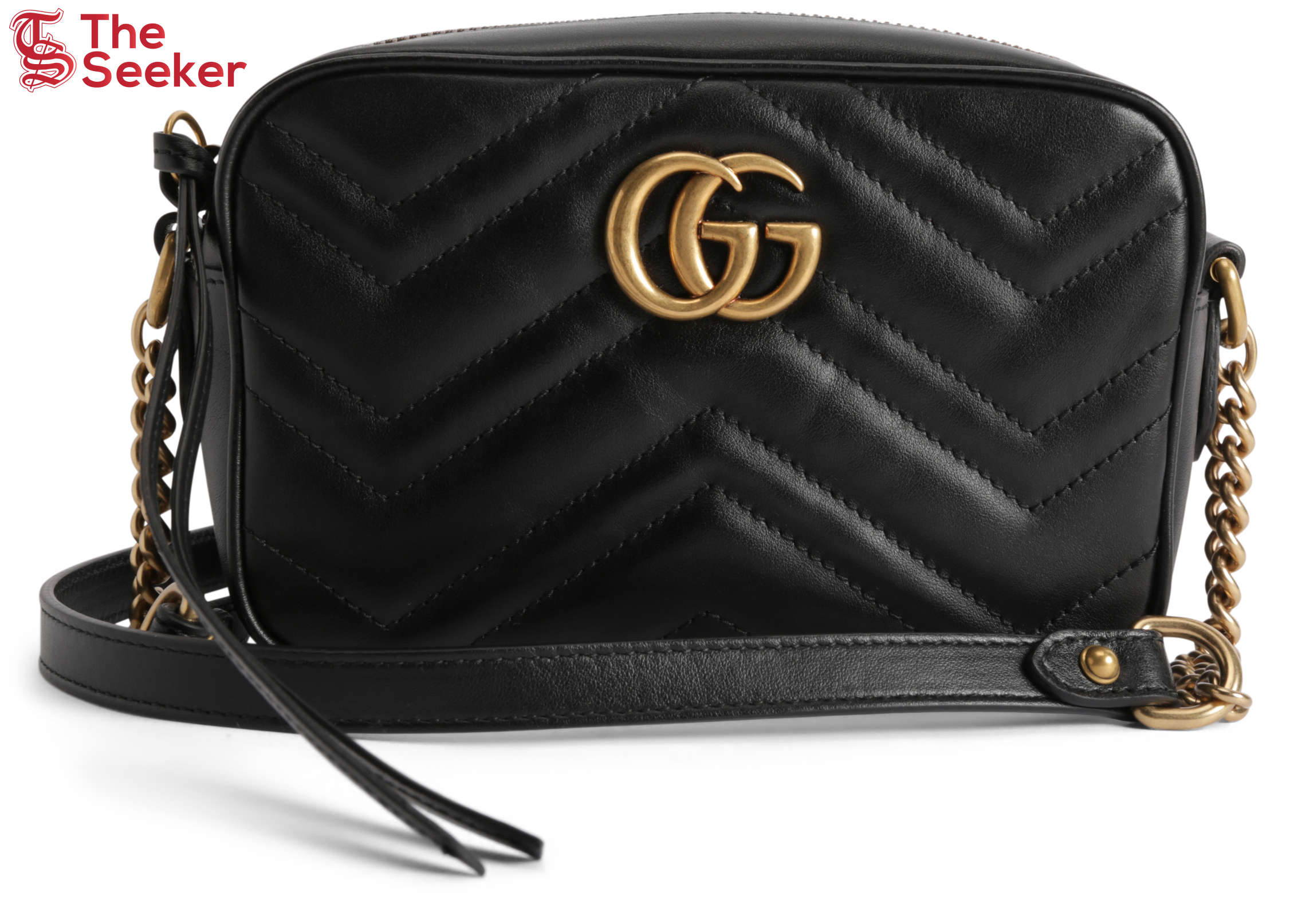 Gucci GG Marmont Camera Bag Matelasse Mini Black