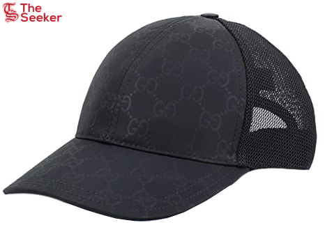 Gucci GG Nylon Baseball Cap Black