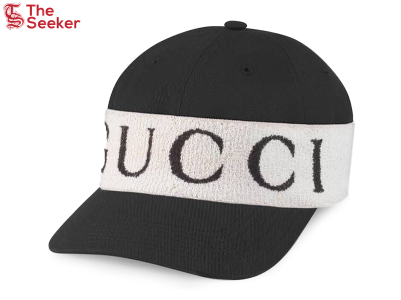 Gucci Logo Band Baseball Cap Black/White