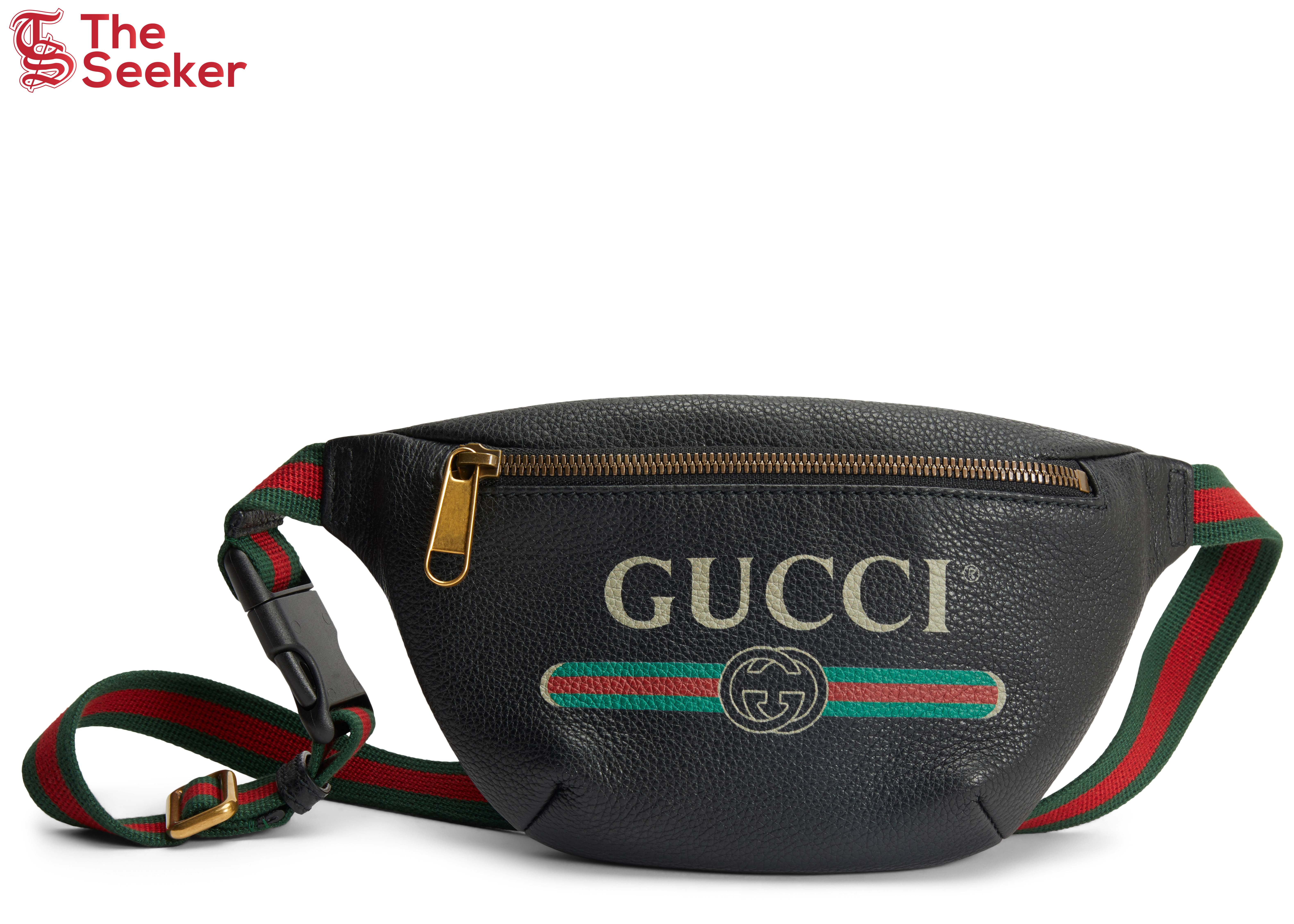 Gucci Print Belt Bag Vintage Logo Small Black