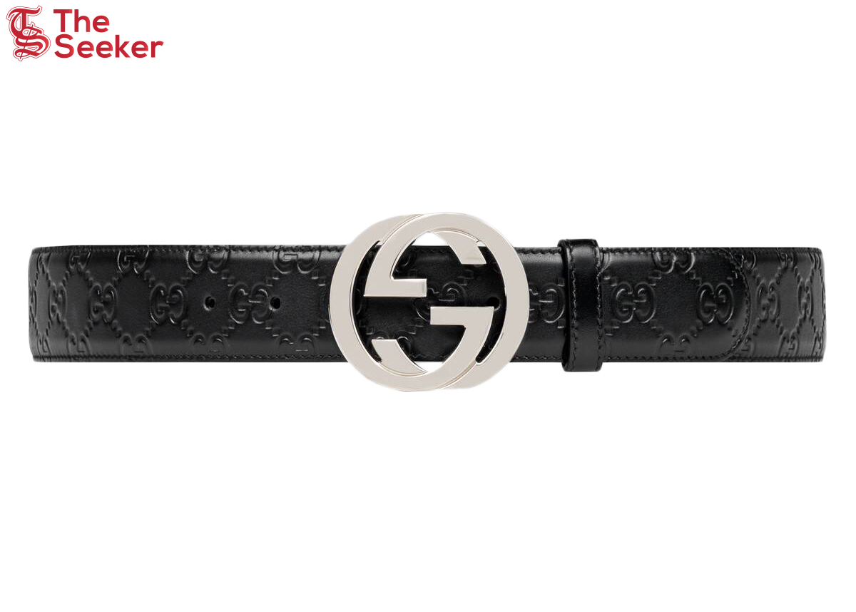 Gucci Signature Leather Belt Black