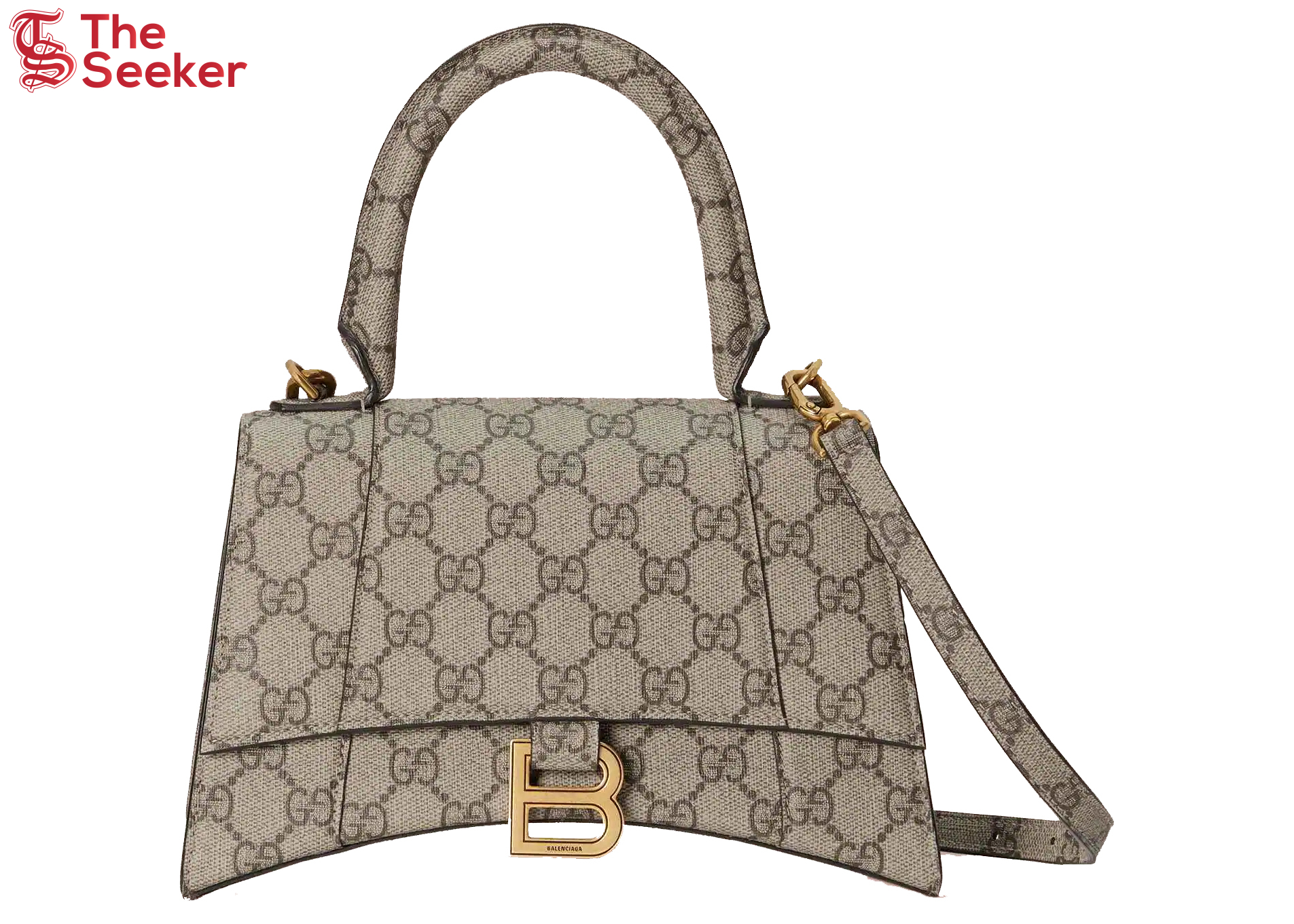 Gucci x Balenciaga The Hacker Project Small Hourglass Bag Beige/Ebony