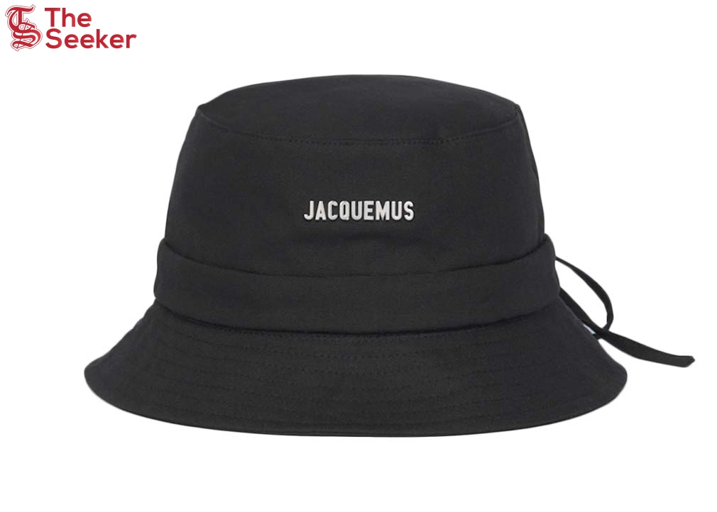 Jacquemus Le Bob Gadjo Bow Bucket Hat Black