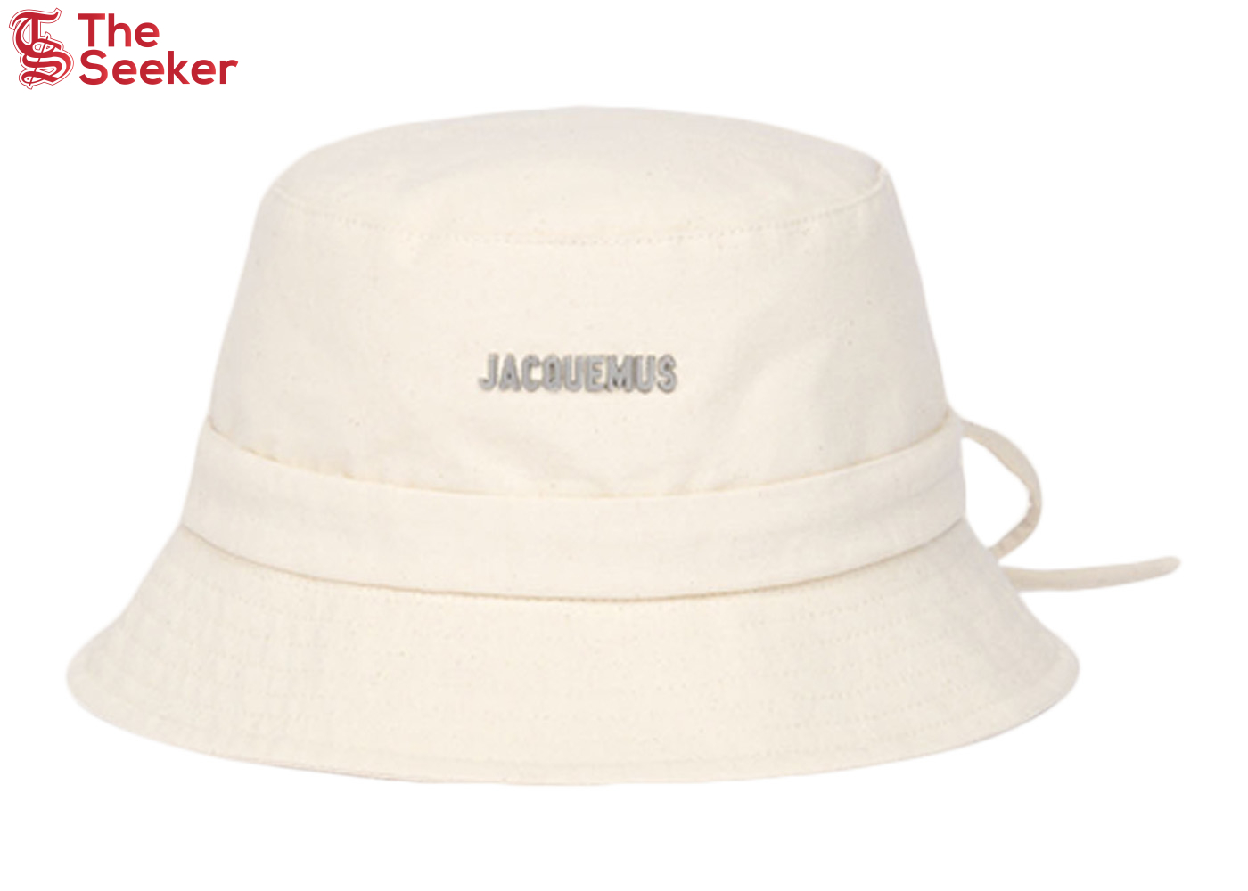 Jacquemus Le Bob Gadjo Bow Knotted Bucket Hat Off White