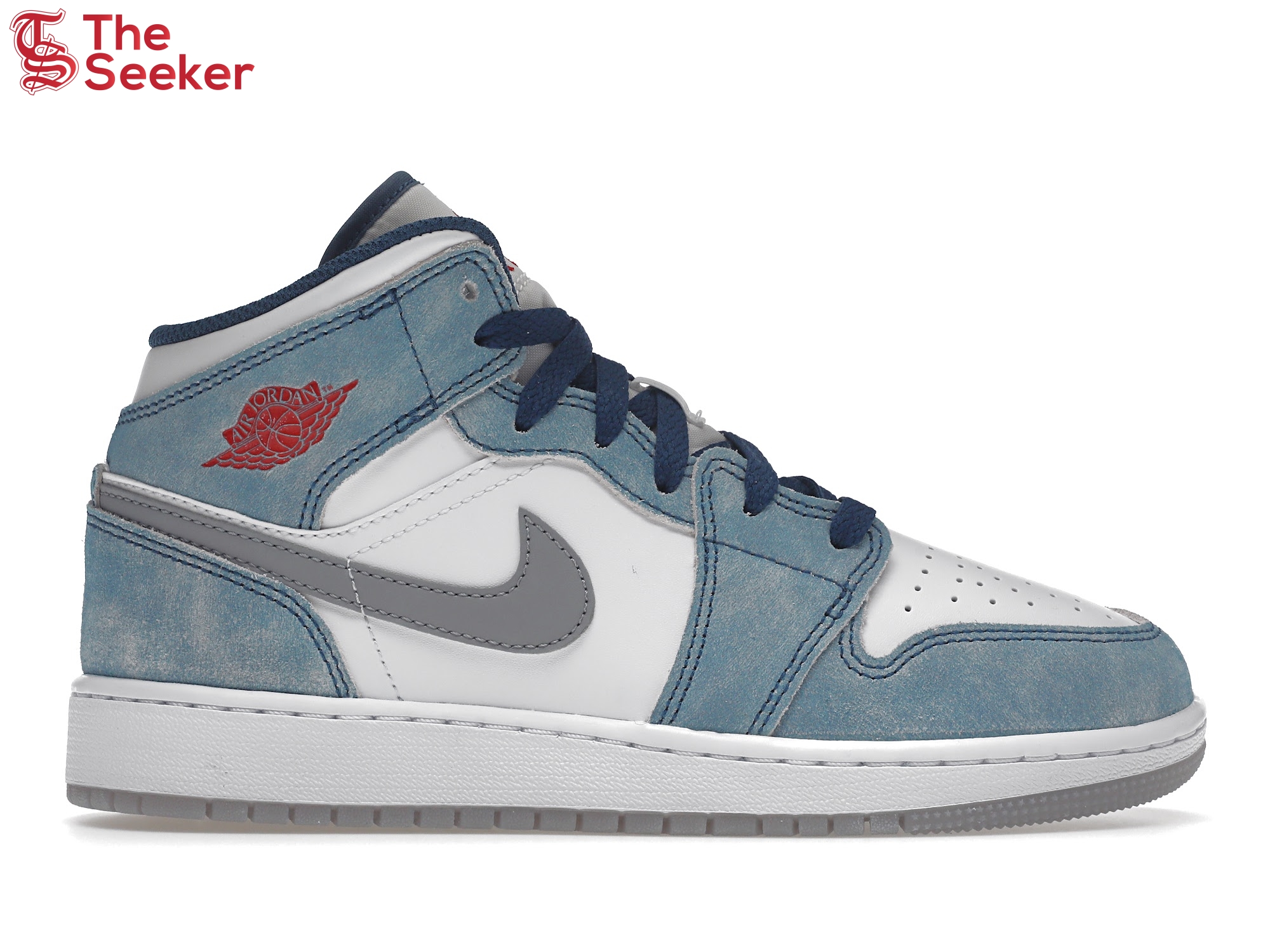 Jordan 1 Mid SE French Blue Light Steel (GS)