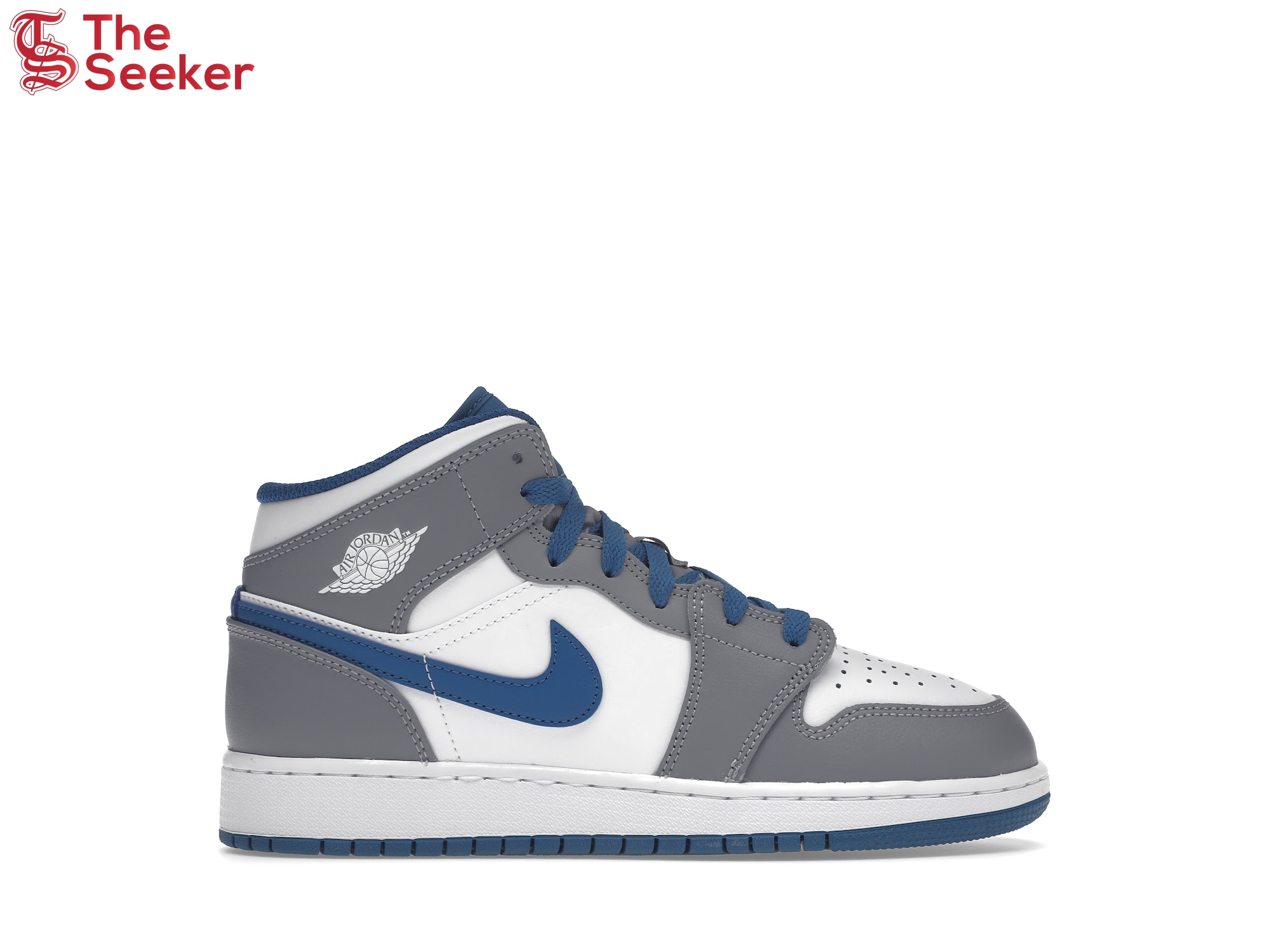 Jordan 1 Mid True Blue Cement (GS)