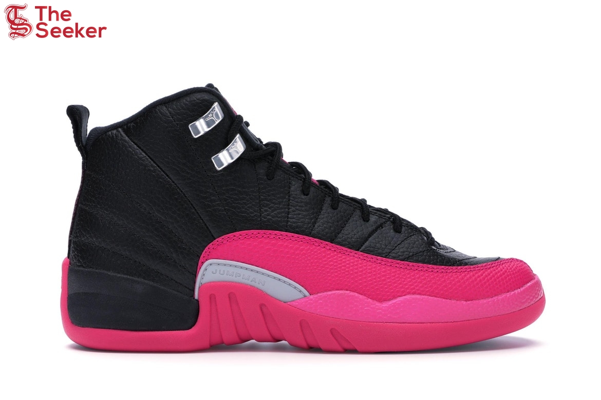 Jordan 12 Retro Black Deadly Pink (GS)