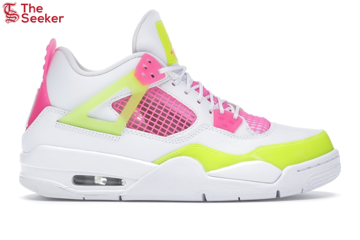 Jordan 4 Retro White Lemon Pink (GS)