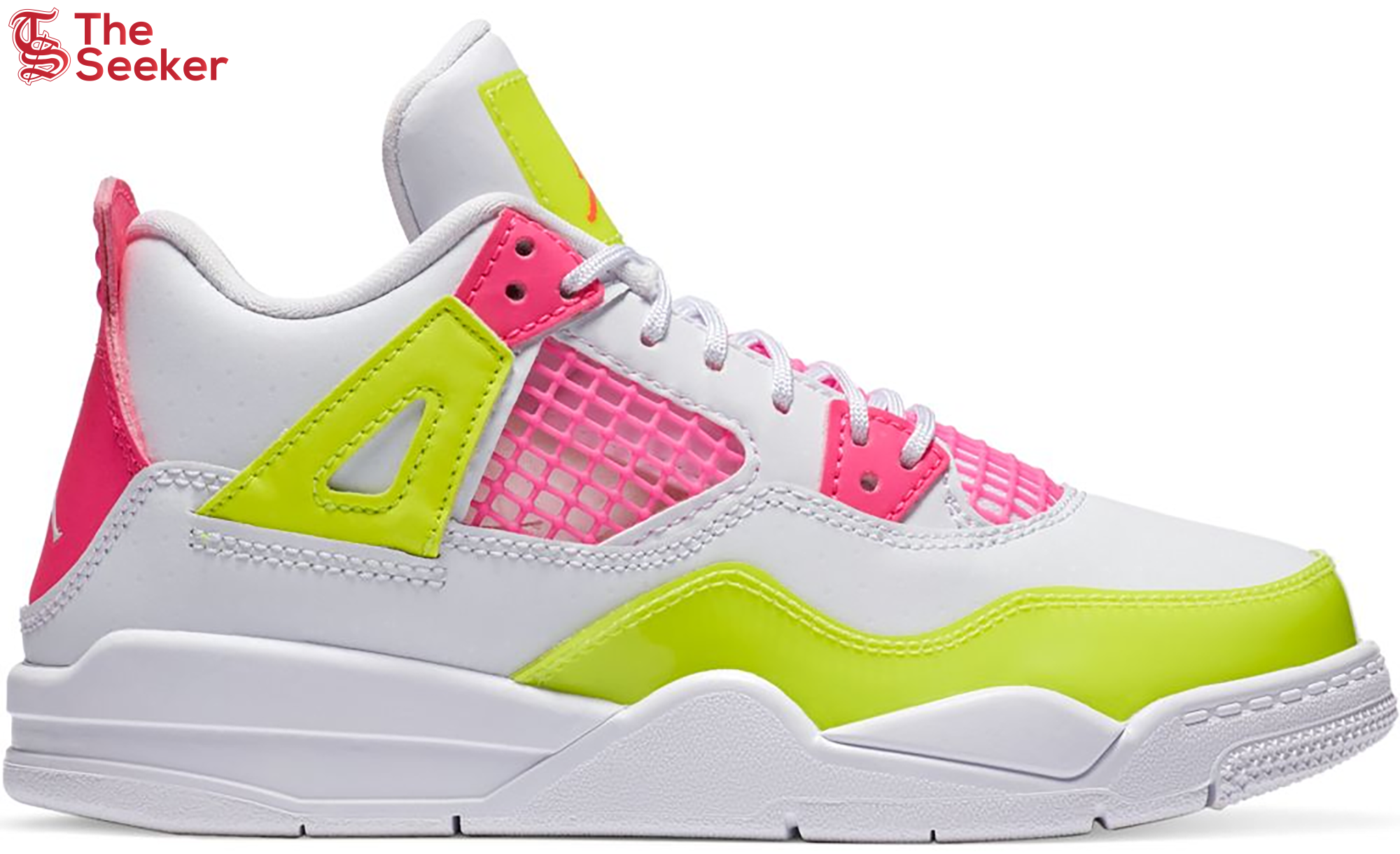 Jordan 4 Retro White Lemon Pink (PS)