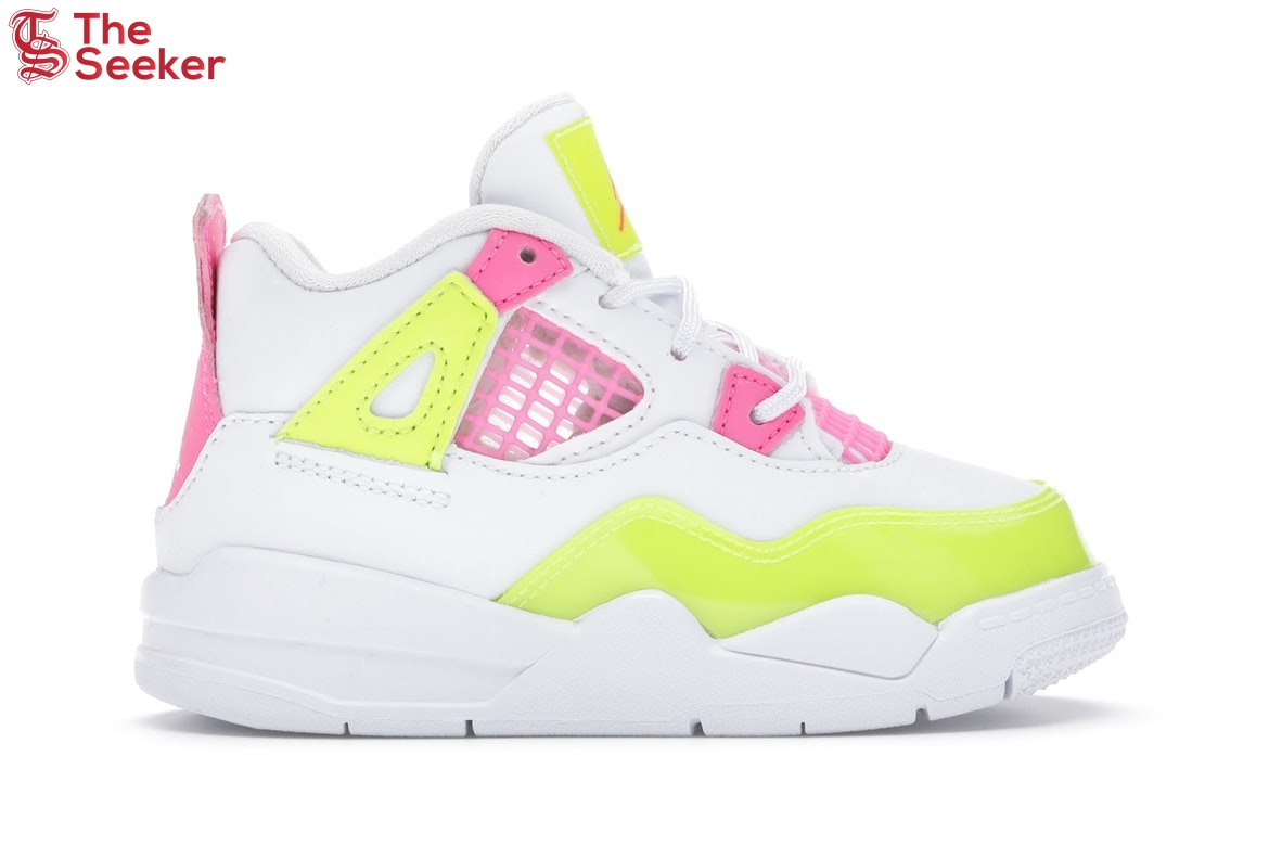 Jordan 4 Retro White Lemon Pink (TD)