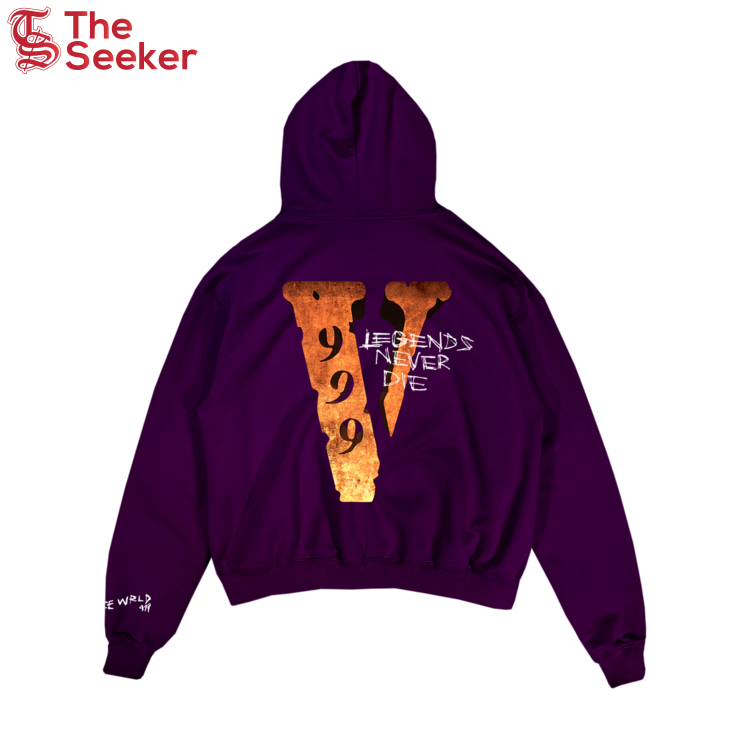 Juice Wrld x Vlone Legends Never Die Hoodie Purple