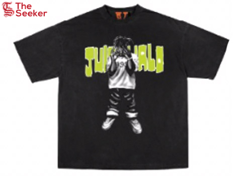 Juice Wrld x Vlone MOTY Man of the Year T-shirt Black/Green