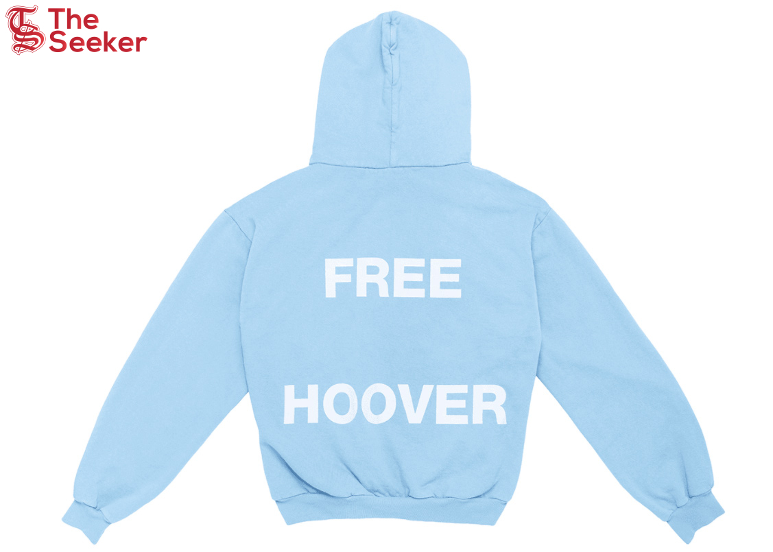 Kanye West & Drake Free Hoover Hoodie Light Blue