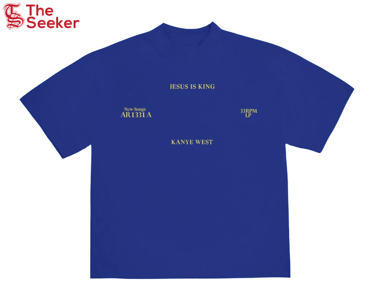 Kanye West Jesus Is King Vinyl I T-Shirt Blue