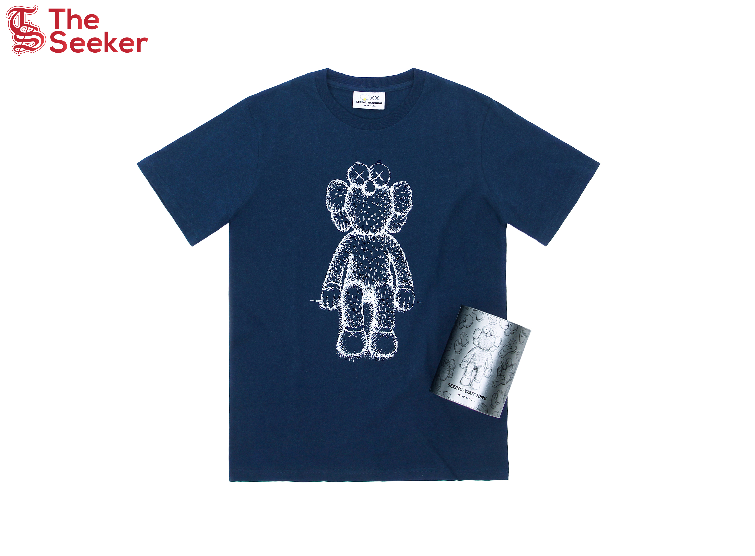 KAWS Seeing/Watching BFF Canned Tee Navy