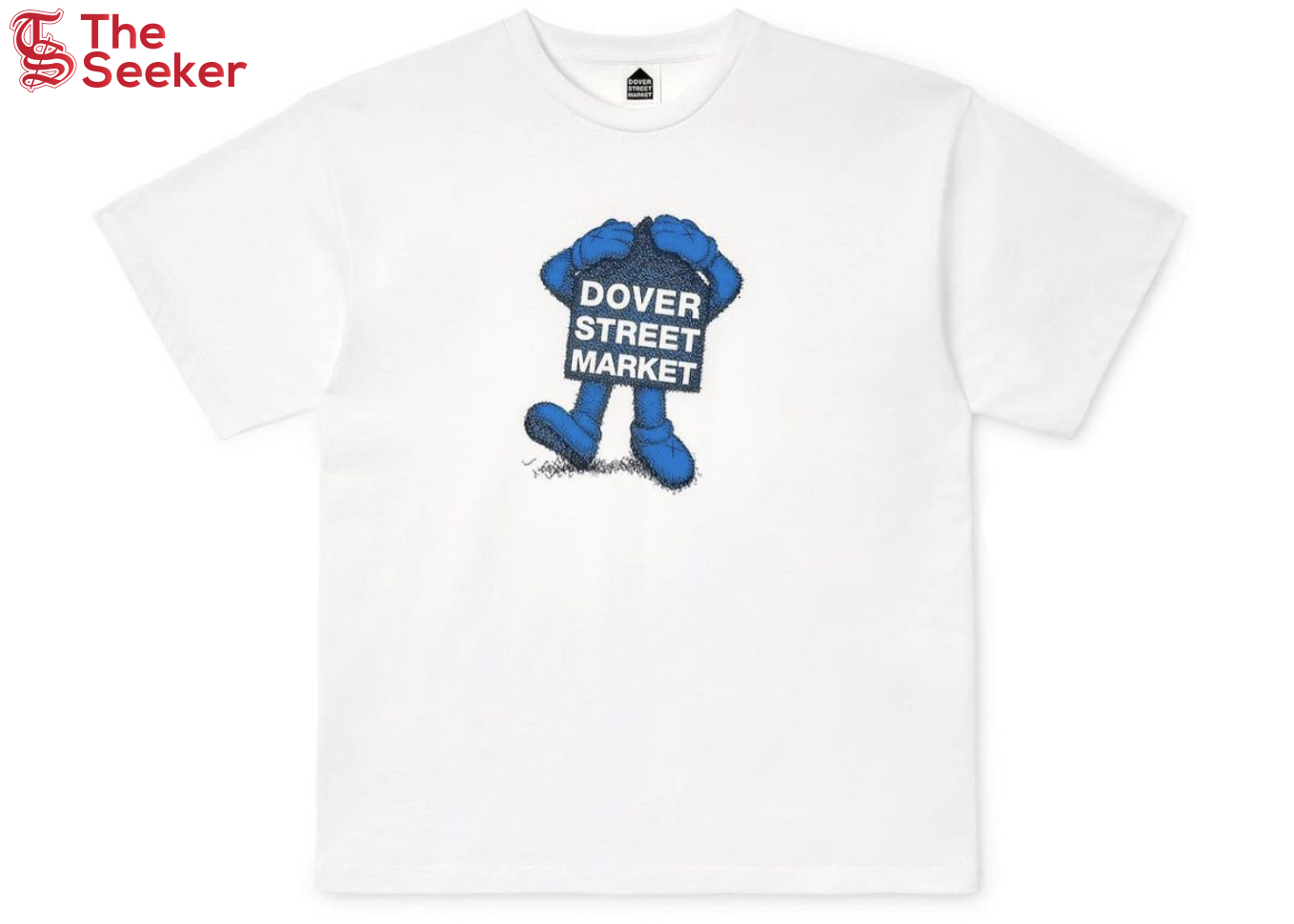KAWS x Dover Street Market Fluro Rebellion T-shirt Blue