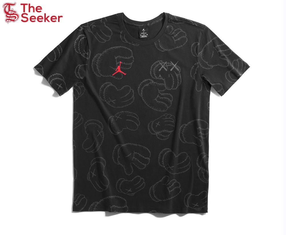 KAWS x Jordan Tee Black